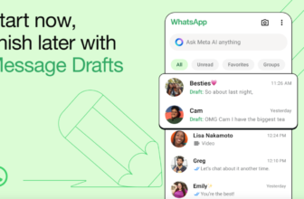 WhatsApp lastly has a drafts function