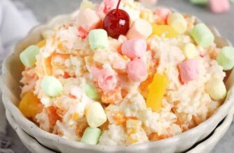Straightforward Ambrosia Salad – Spend With ...