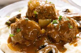 Salisbury Steak Meatballs – Spend With Penni...