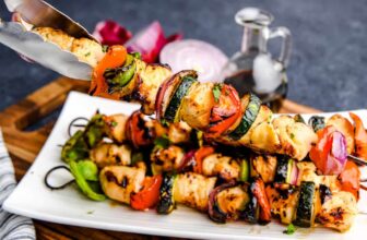 Juicy Marinated Grilled Rooster Kabobs