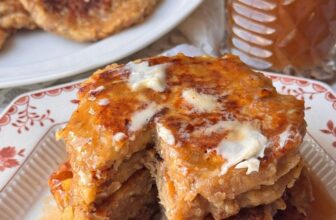 Selfmade Apple Pancakes with Candy Apple Syrup (St...